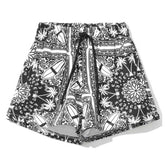 Comme Des Fuckdown Chic Monochrome Palms Cotton Shorts -   -  Comme Des Fuckdown.